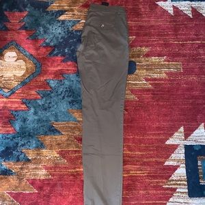 Olive green straight leg pants